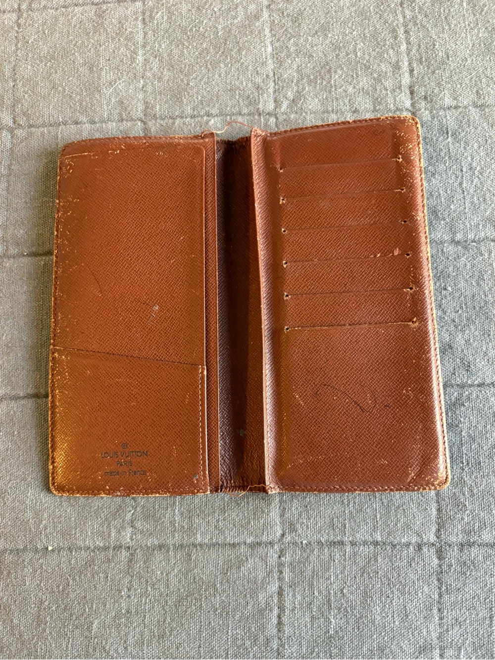 VINTAGE AUTHENTIC Louis Vuitton Porte Valeurs Cartes Crédit long monogram wallet - Picture 4 of 16